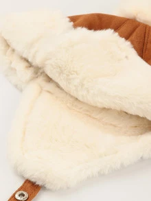 Baby Winter Pom Pom & Buckle Decor Hat - Khaki - View 3