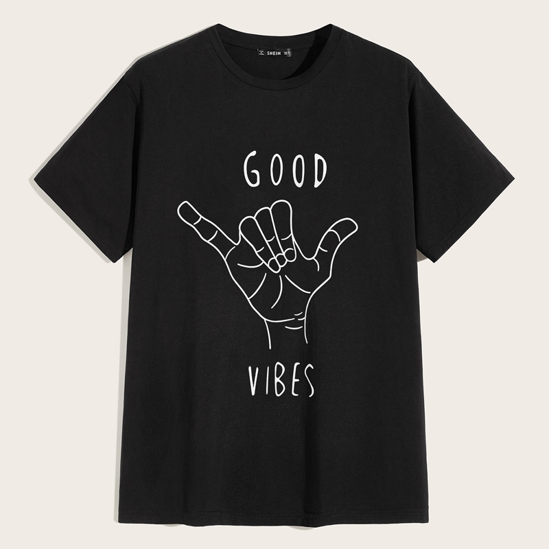 

Guys Graphic Print Tee, Black