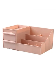 Desktop Cosmetic Storage Box - Pink - View 4