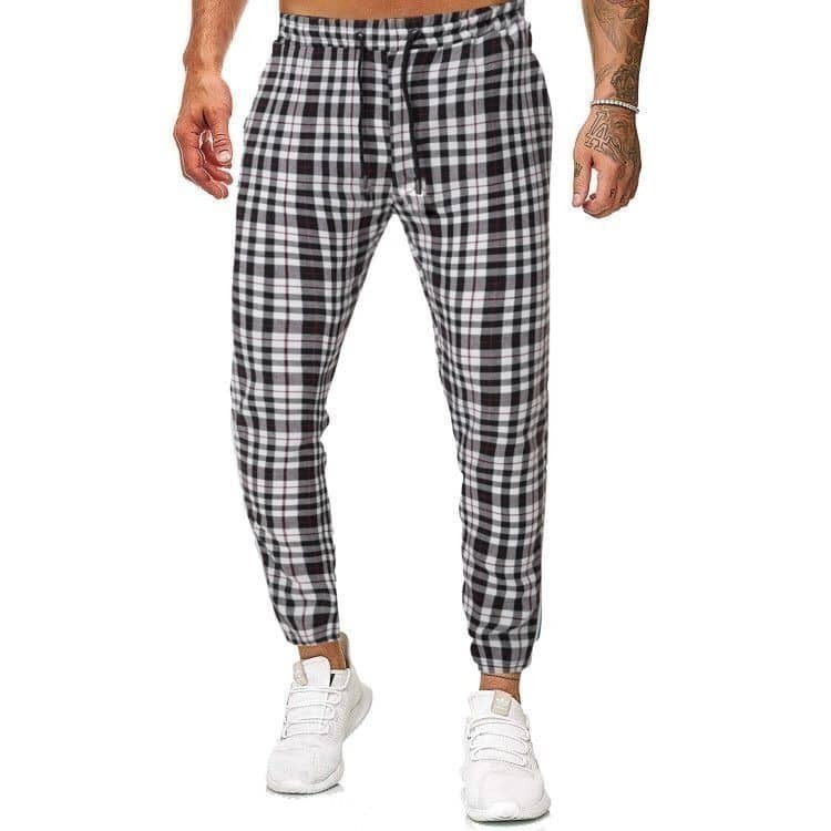 

Guys Gingham Print Side Stripe Pants, Multicolor