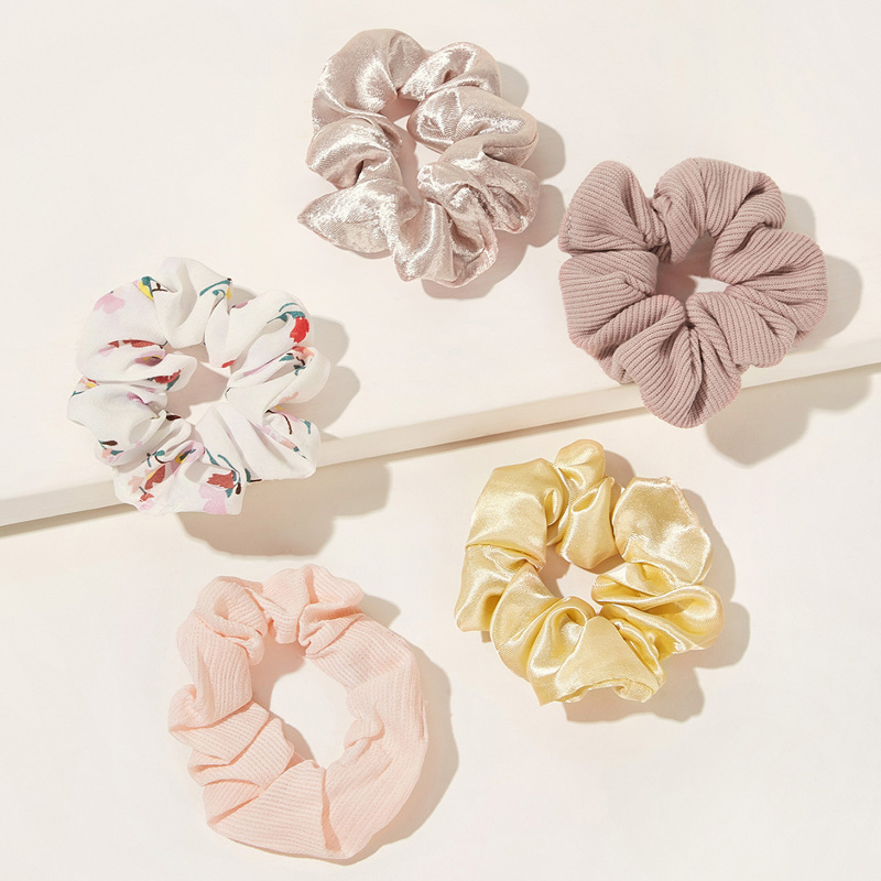 

5pcs Ditsy Floral Pattern Scrunchie, Multicolor