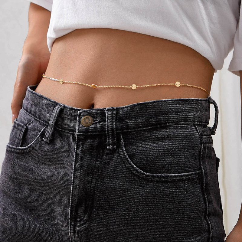

Simple Waist Chain 1pc, Gold