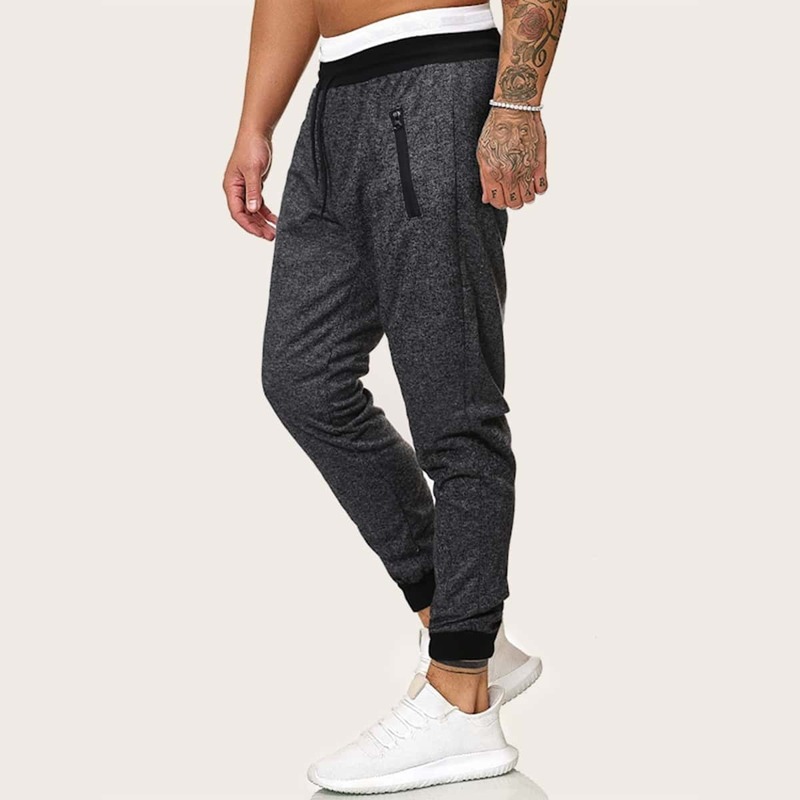 

Guys Space Dye Zipper Pocket Sweatpants, Grey