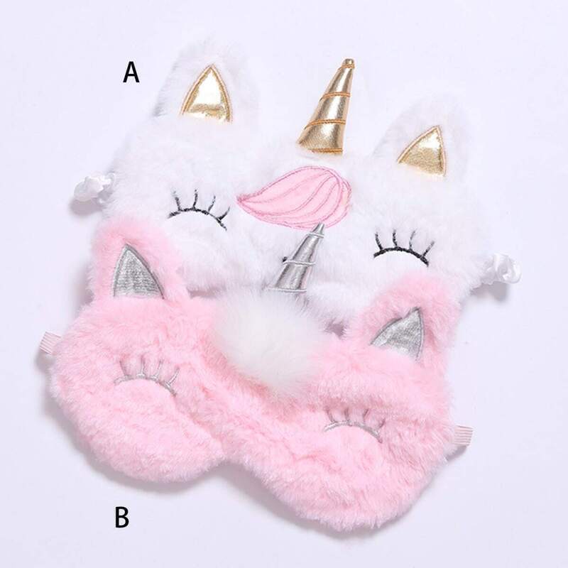 

Plush Unicorn Design Eye Mask 1pc