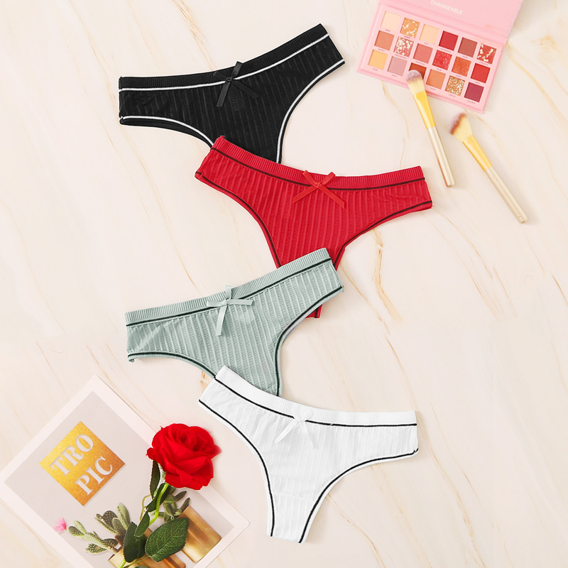 

Rib Panty Set 4pack, Multicolor