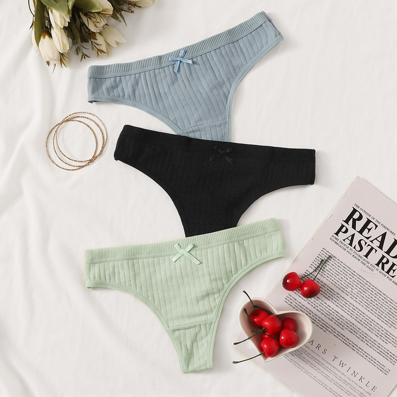 

Rib Panty Set 3pack, Multicolor