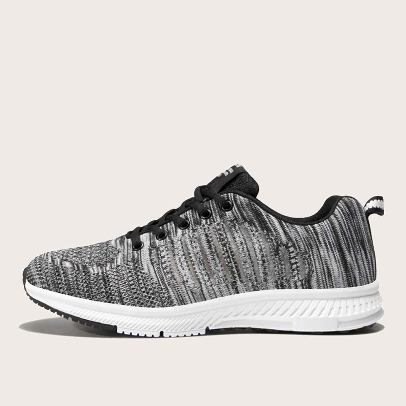 

Guys Lace-up Front Knit Sneakers, Grey