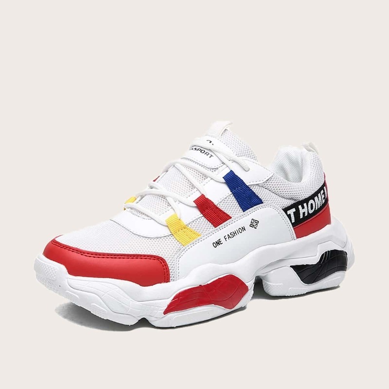 

Guys Lace-up Front Chunky Sneakers, Multicolor