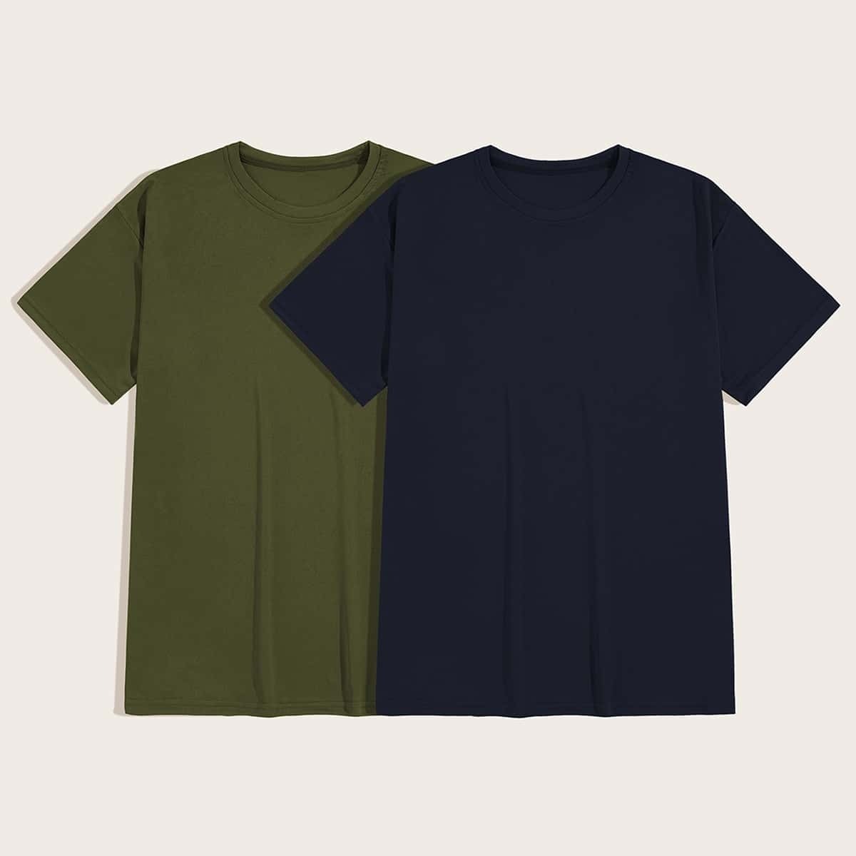

Guys Solid Basic Tee 2PCS, Multicolor