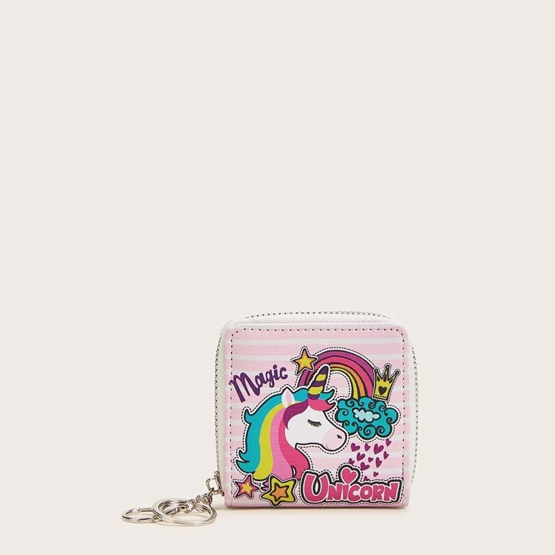 

Unicorn Print Purse, Multicolor