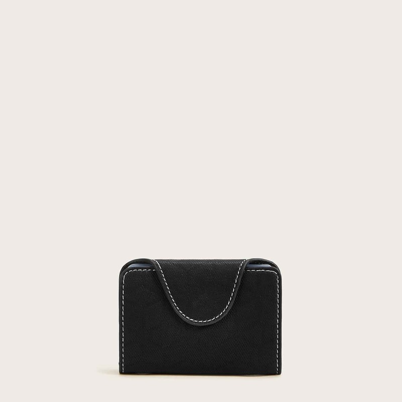 

Fold Over Card Pouch, Black