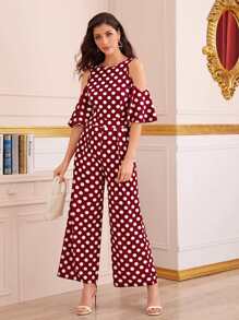 shein polka dot jumpsuit