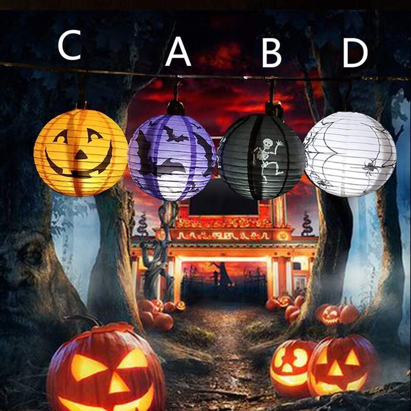 

Halloween Decorative Portable Paper Lantern 1pc, Multicolor