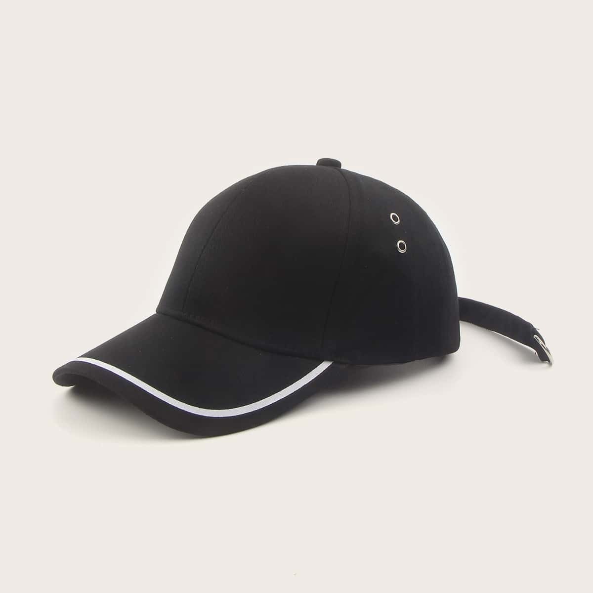 

Guys Buckle Decor Baseball Cap, Black