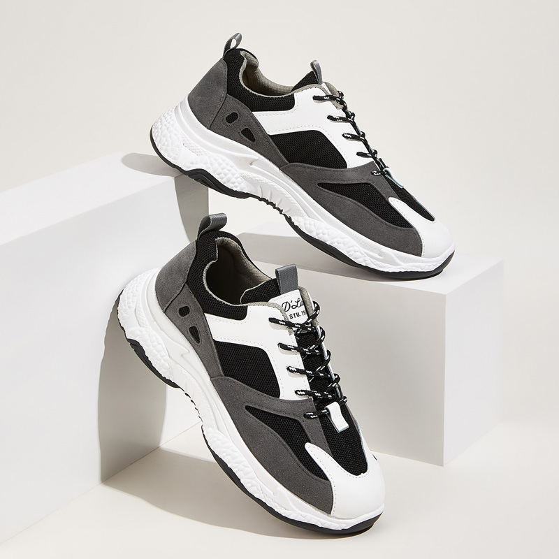 

Guys Lace-up Front Suede Panel Trainers, Multicolor