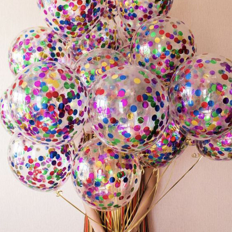 

12 Inch Confetti Balloon 10pcs, Multicolor