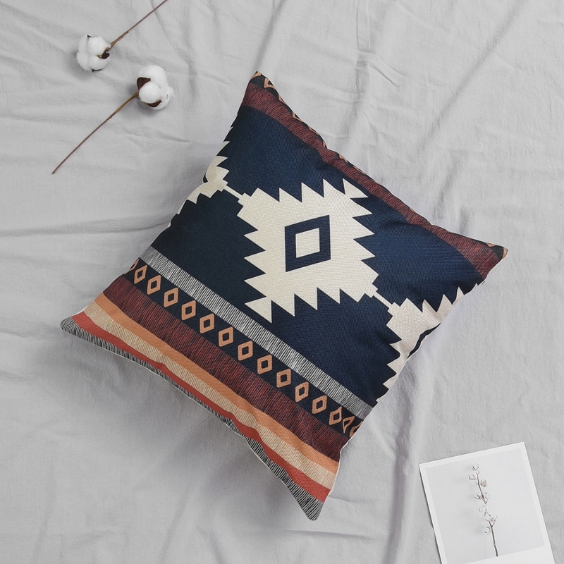 

Retro Geometric Pattern Cushion Cover, Multicolor