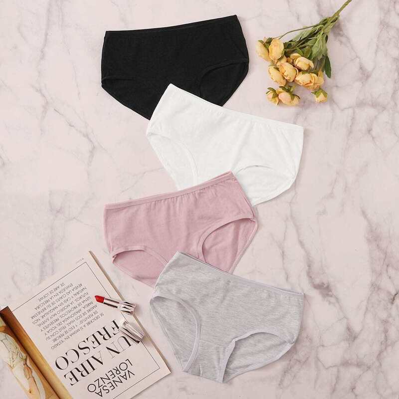 

Cat Print Panty Set 4pack, Multicolor