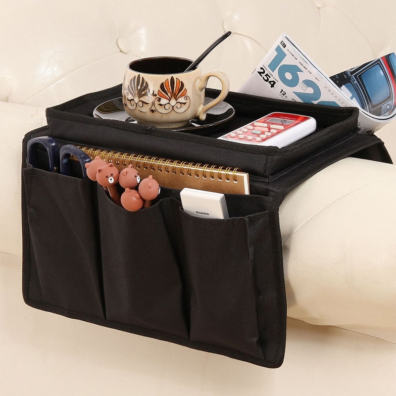 

Sofa Armrest Storage Bag 1pc, Black