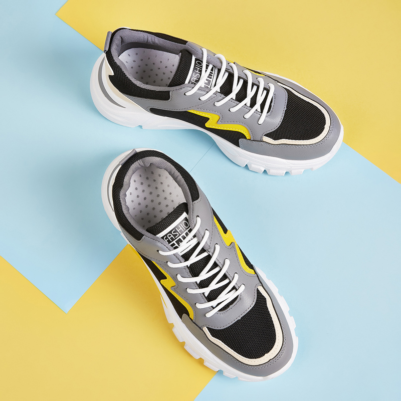 

Guys Lace-up Front Chunky Sole Sneakers, Multicolor