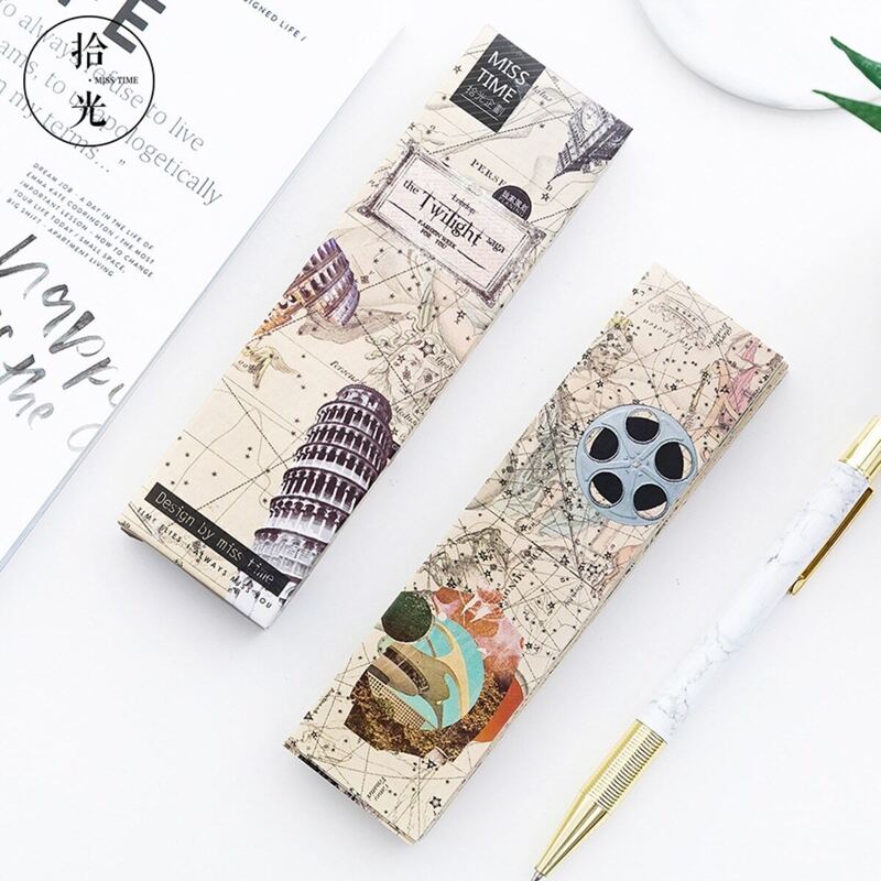 

Retro Map Pattern Bookmark 30sheets