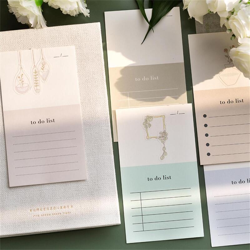 

Simple Memo Pad 12sheets With Floral Sticker 2sheets