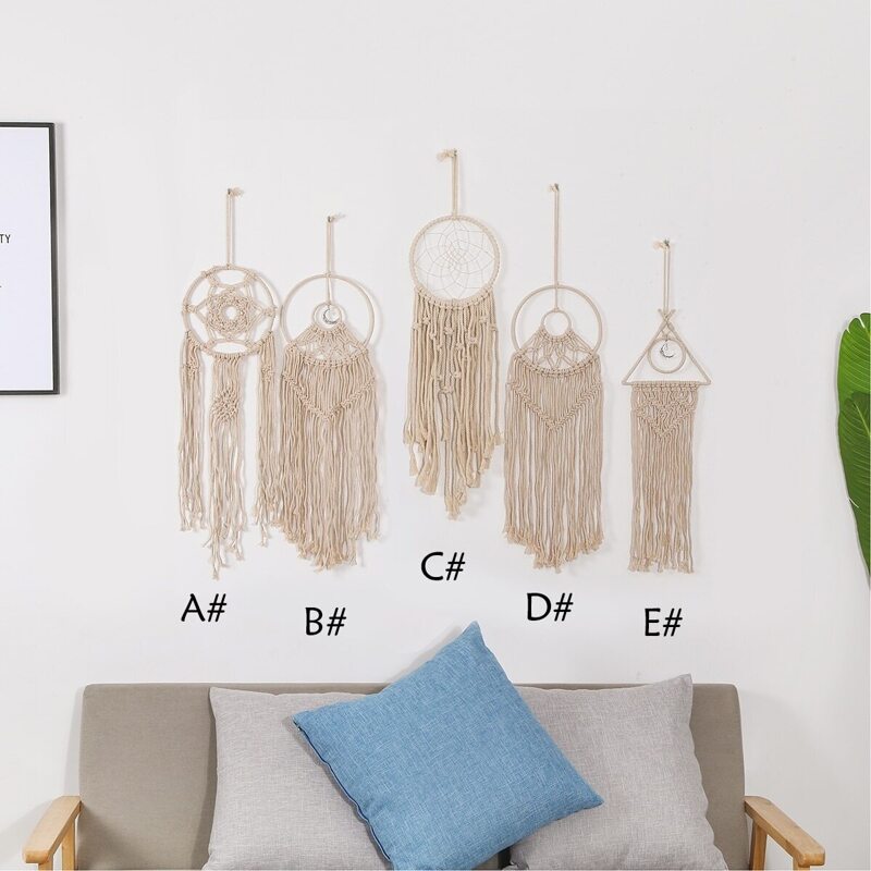 

Geometric Woven Tassel Dream Catcher 1pc
