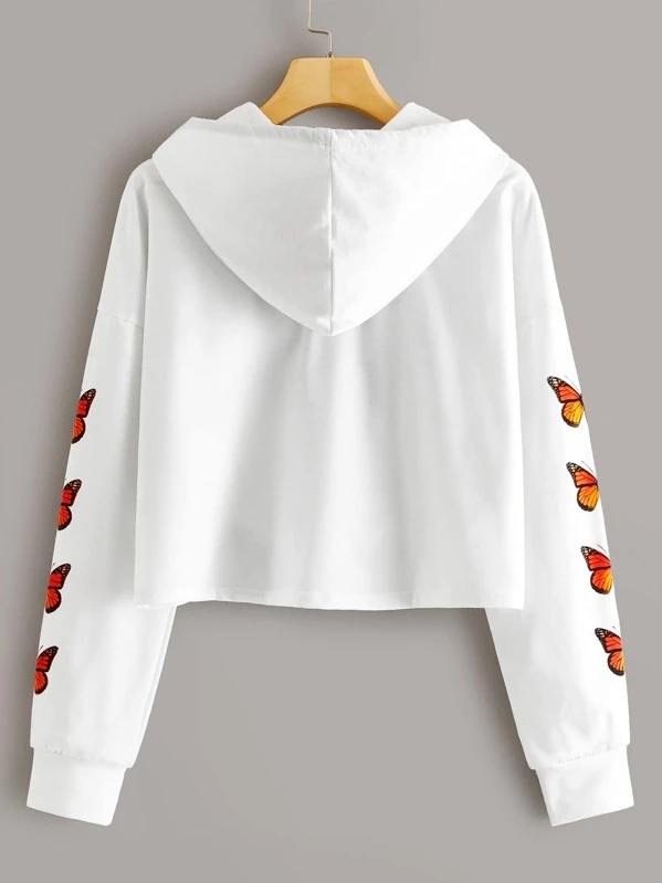 shein white hoodie