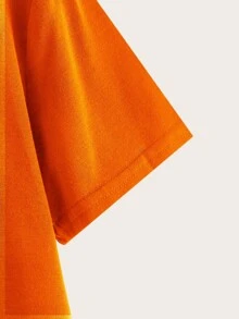 SHEIN Unity Bubblegum Mona Lisa Graphic Tee - Orange - View 4