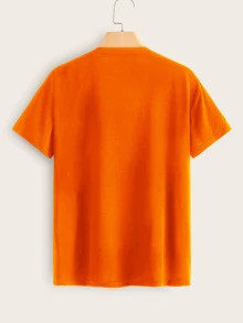 SHEIN Unity Bubblegum Mona Lisa Graphic Tee - Orange - View 2