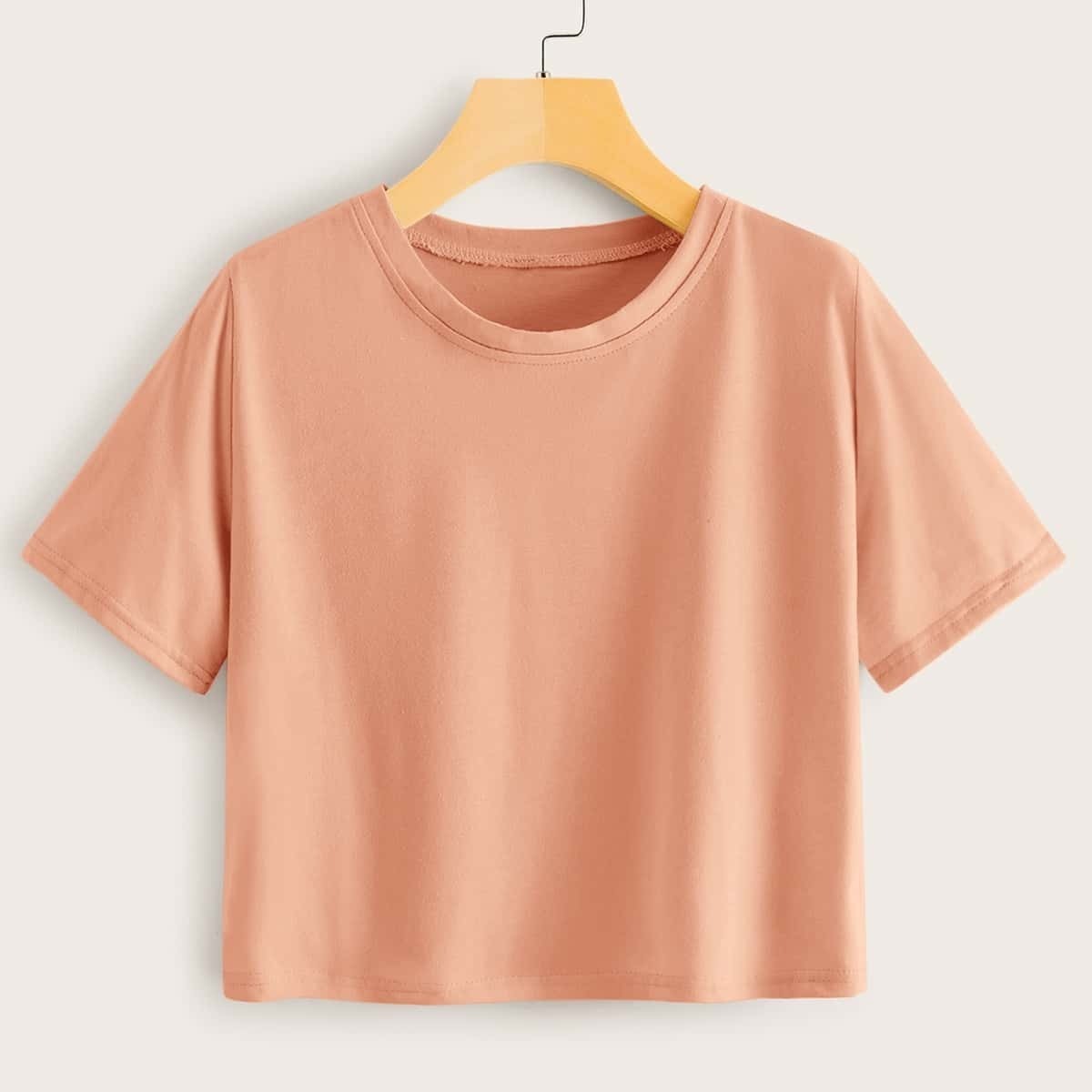 

Short Sleeve Crop Top, Orange