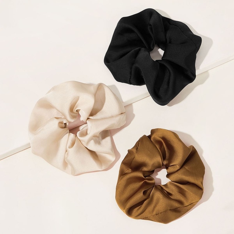 

Simple Satin Scrunchie 3pcs, Multicolor