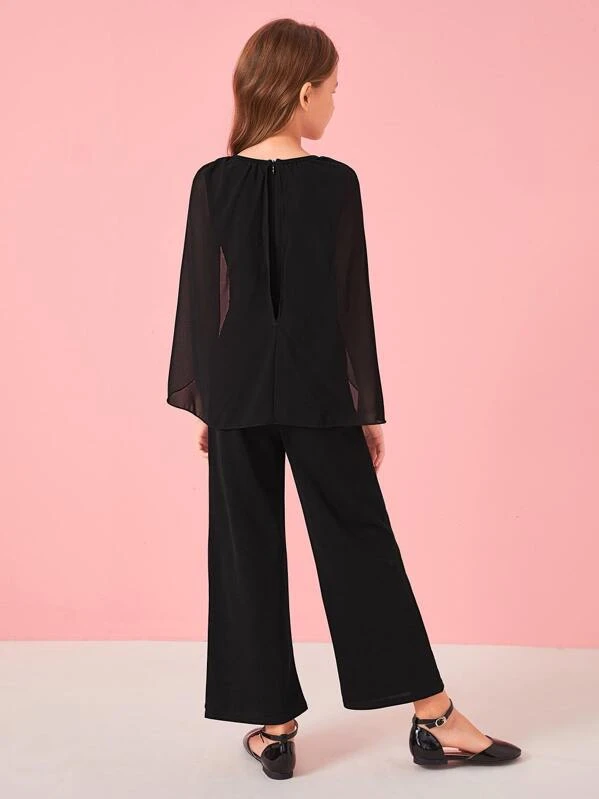 shein cape jumpsuit