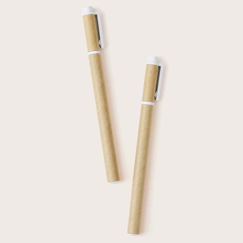 

Random Retro Kraft Paper Gel Pen 2pcs