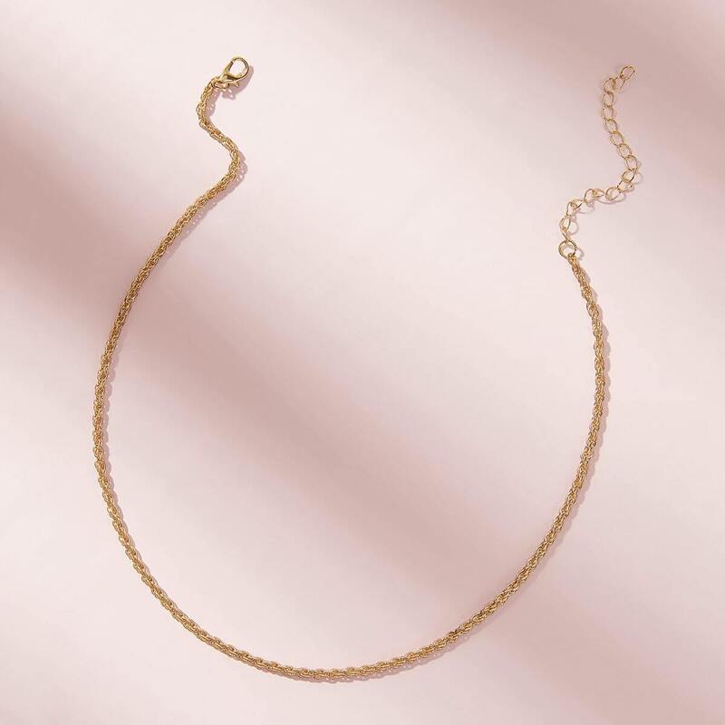 

1pc Simple Choker, Gold