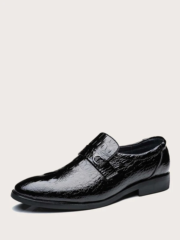 textured formal shoes