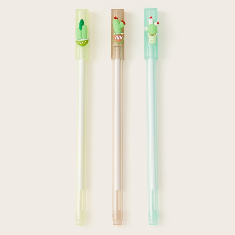 

Random Cactus Potted Decor Gel Pen 2pcs