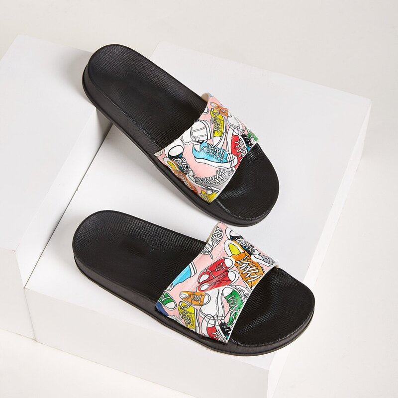 

Cartoon Shoes Pattern Slider, Multicolor
