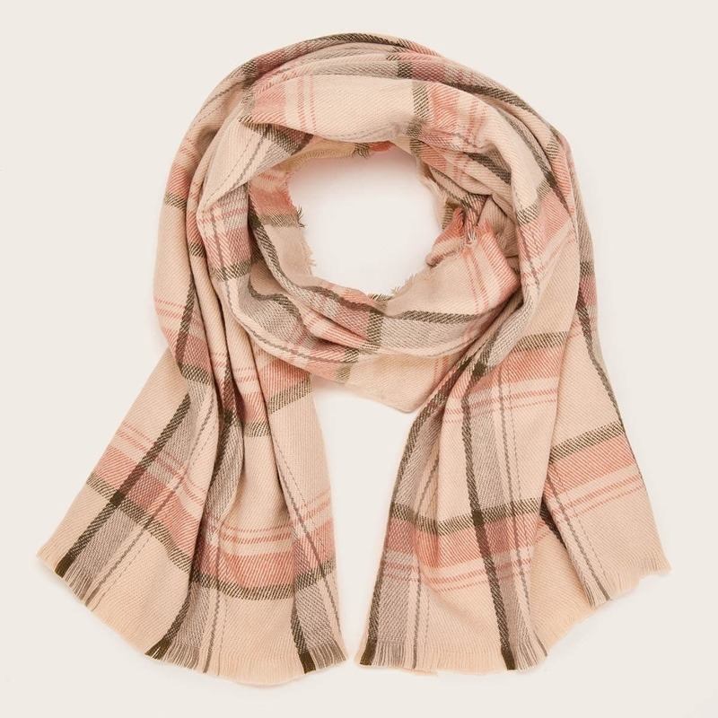 

Plaid Pattern Scarf, Multicolor