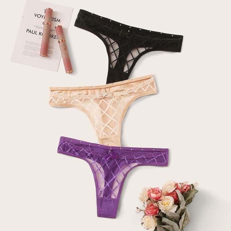 

3pack Sheer Panty Set, Multicolor