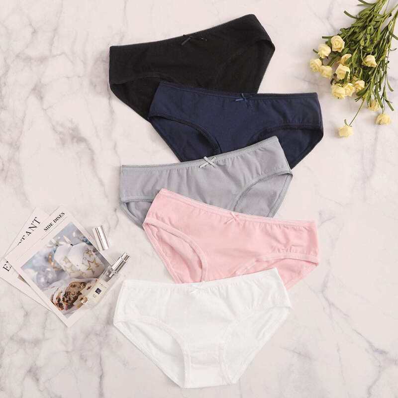 

5pack Solid Panty Set, Multicolor