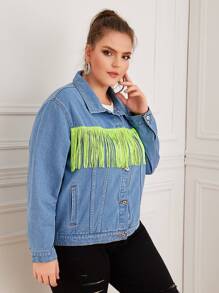 neon fringe jeans