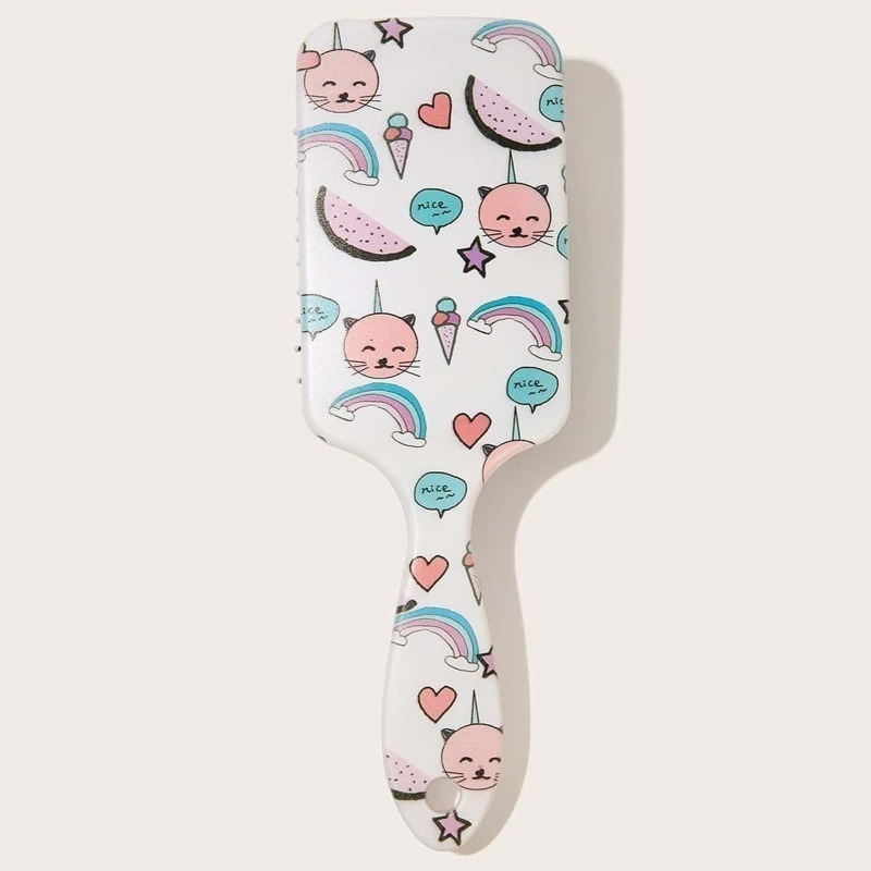 

Rainbow & Watermelon Pattern Hair Comb