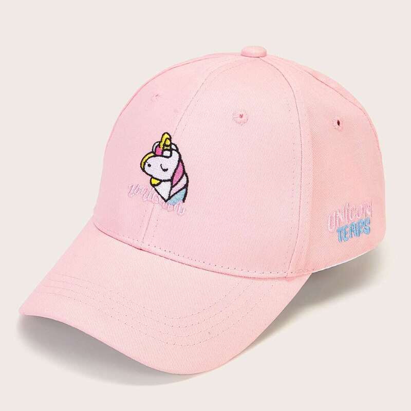 

Unicorn Embroidery Baseball Cap, Pink
