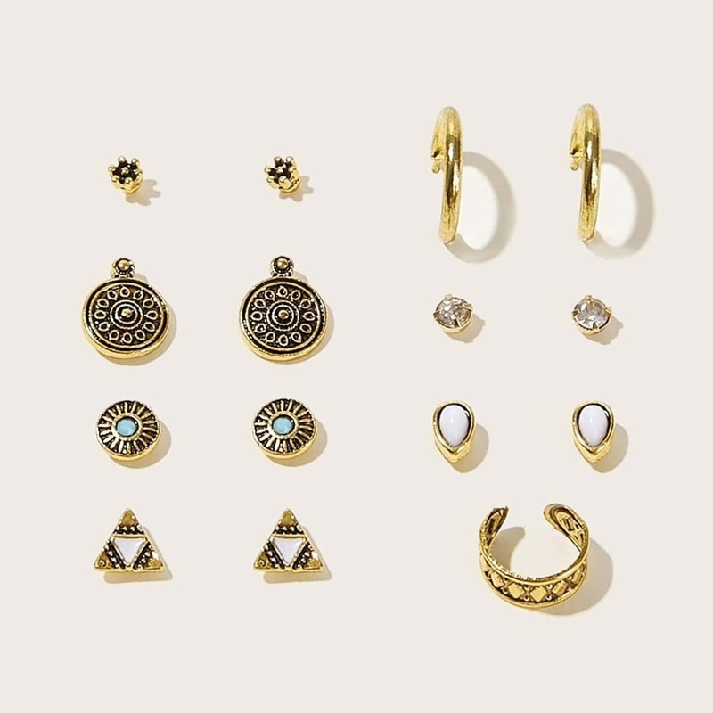 

15pcs Tribal Decor Earrings