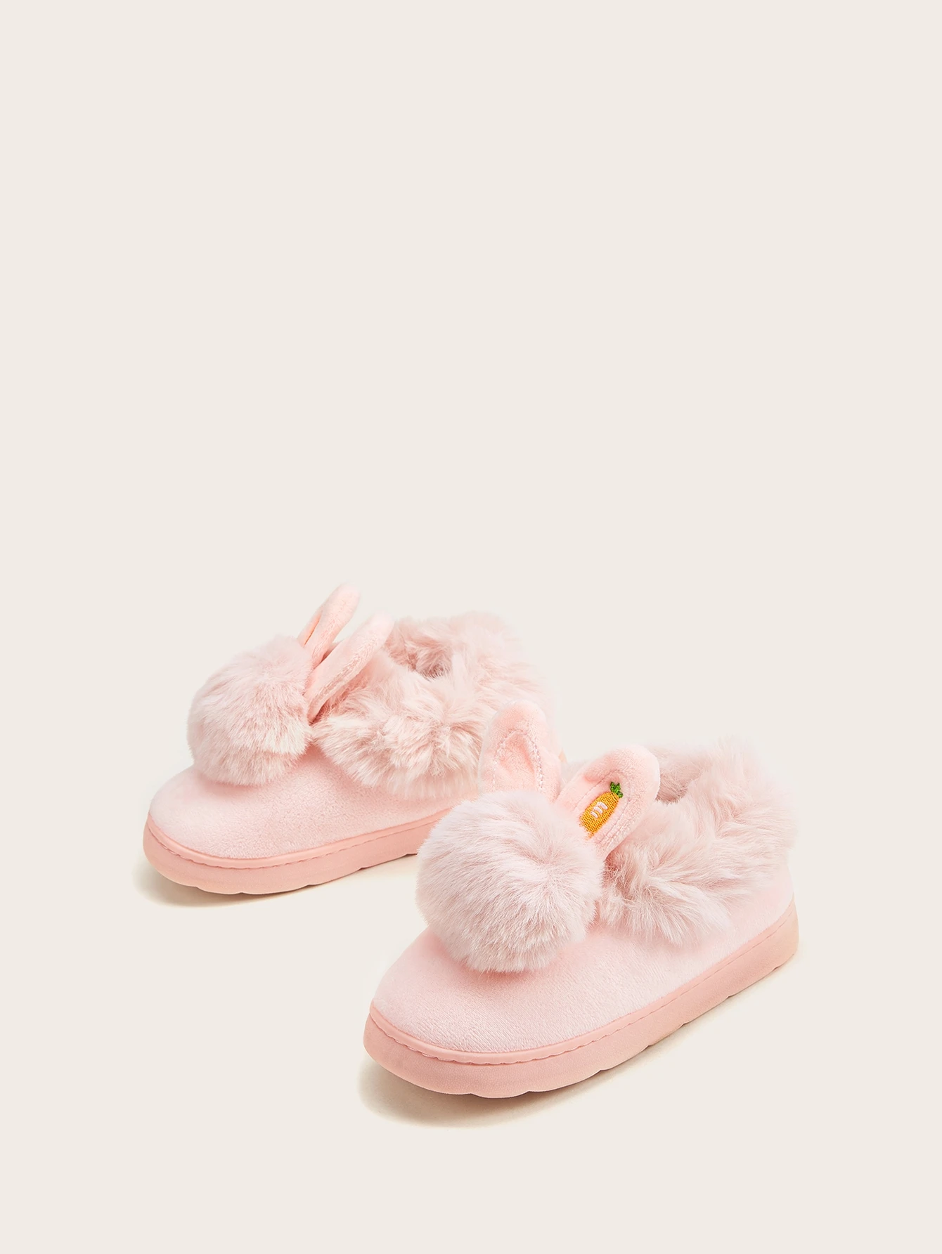 kids pom pom slippers