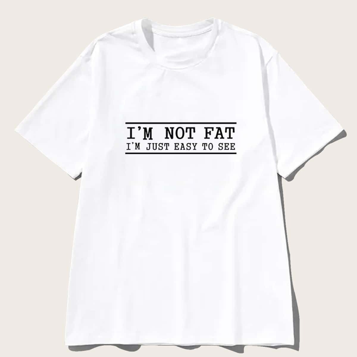 

Guys Slogan Print Tee, White