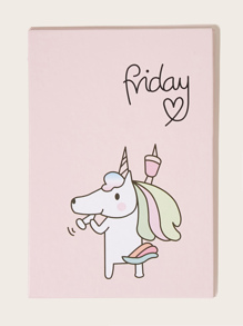 Portable Unicorn Pattern Folded Mirror