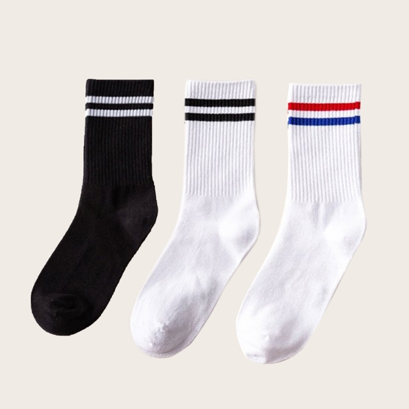

Guys 3pairs Striped Socks, Multicolor