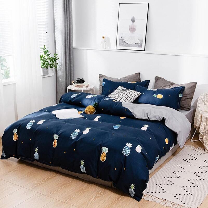 

Pineapple Print Sheet Set, Navy